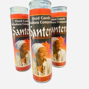 SANTERA Veladora Para Limpias y Curaciones, Quita Maldicion y rompe brujeria