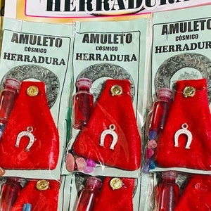 Herradura Amuleto Talisman, Horseshoe Lucky Charm, Para atraer dinero y abundancia