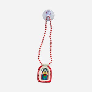 SANTISIMA MUERTE ESCAPULARIO Para Colgar en Auto - Holy Death Car Ornament