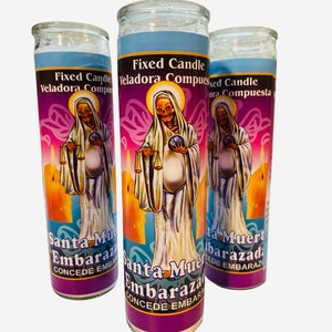 Santa Muerte Embarazada Veladora Preparada