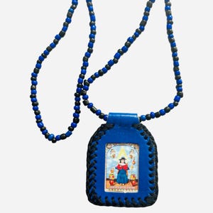 Santo Niño de Atocha Escapulario  - Holy Infant of Atocha Scapular Catholic Necklace