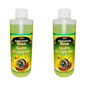 Una Gota de Suerte Agua Espiritual Para Limpias Abundancia Dinero - One Lucky Drop Spiritual Water Abundance