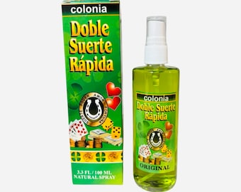 DOBLE SUERTE RAPIDA Perfume Esoterico - Colonia Espiritual Double Fast Luck Para La Buena Suerte Buena Suerte Dinero