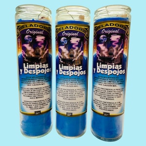 Veladora Limpias y Despojos, Cleansing Spell Breaker Candle, limpias y curaciones.