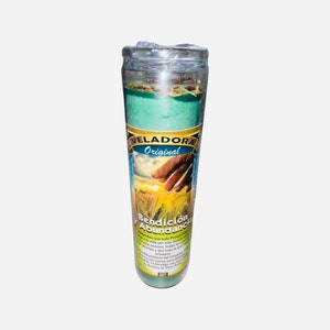 BENDICION Y ABUNDANCIA VELADORA Para Abrir las Puertas a la Prosperidad - Blessings and Abundance Candle to open roads to prosperity