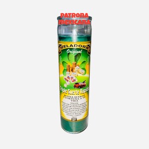TRIPLE SUERTE RAPIDA Veladora - Triple Fast Luck Fixed Candle, Buena suerte y Abundancia