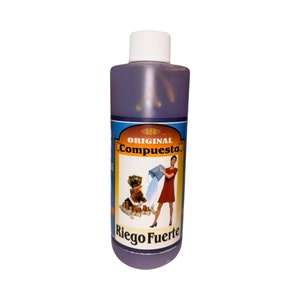 RIEGO FUERTE Agua Espiritual Para Limpias y Despojos Spiritual Water