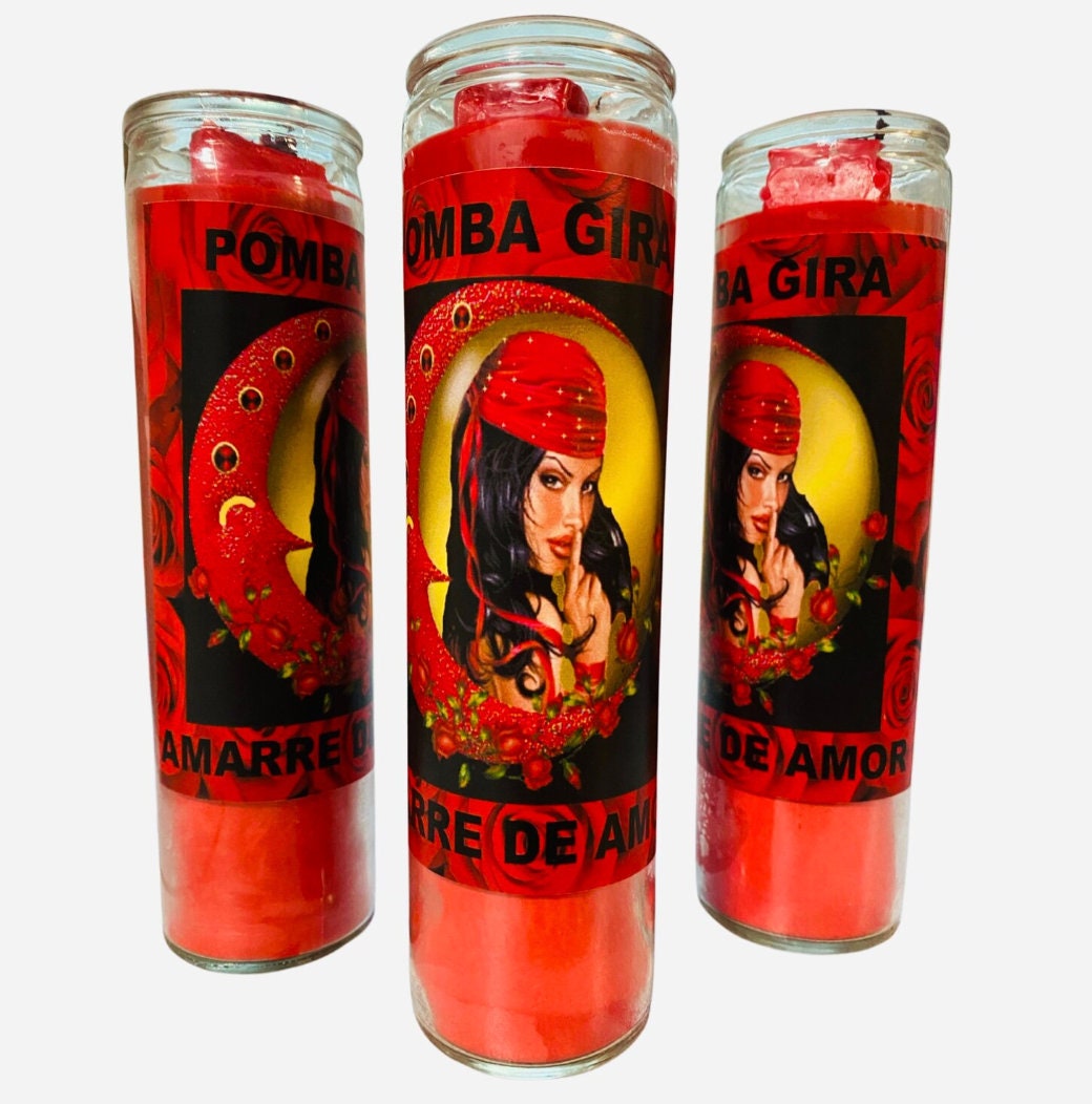 Bougie Pomba Gira Artisanale - 20 Cm - Pour Rituels D'amour Et Travaux Spirituels - Cire Parfum Neutre