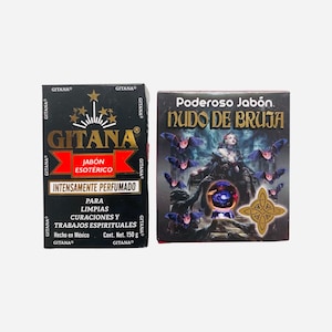 GITANA JABON + Nudo de Bruja Jabon Para Limpias, Curaciones y Trabajos Espiritua