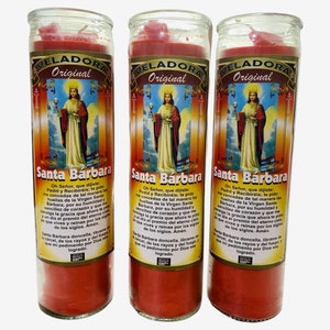 Veladora SANTA BARBARA - Saint Barbara Fixed Candle