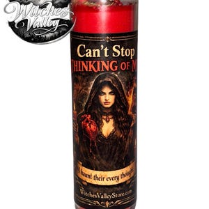 Can’t Stop Thinking of Me Candle | Obsession & Attraction Spell | Love and Desire Manifestation | Come Back to Me Energy | Spiritual Candle