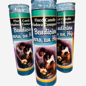 Bendicion Para un Hijo Veladora, Blessings for my Kid Candle. Protection Candle for a Child