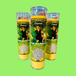Veladora JUAN DEL DINERO - Mr. Money Fixed Candle, money drawing, atrayente de dinero