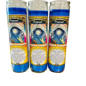 ESPIRITU TRANQUILO Veladora - TRANQUIL Spirit Candle Para Paz y Tranquilidad