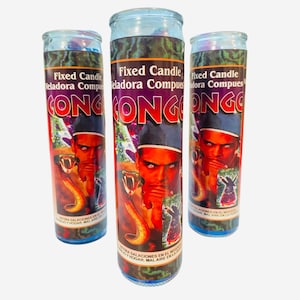 Congo Veladora Para Limpias, Congo Candle Spiritual Cleansing. Limpia, Despojos y Curaciones