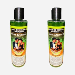 DON DINERO Mr. Money Agua de Colonia Compuesta Espiritual Para Dinero, Spiritual Water Cologne Money Drawing