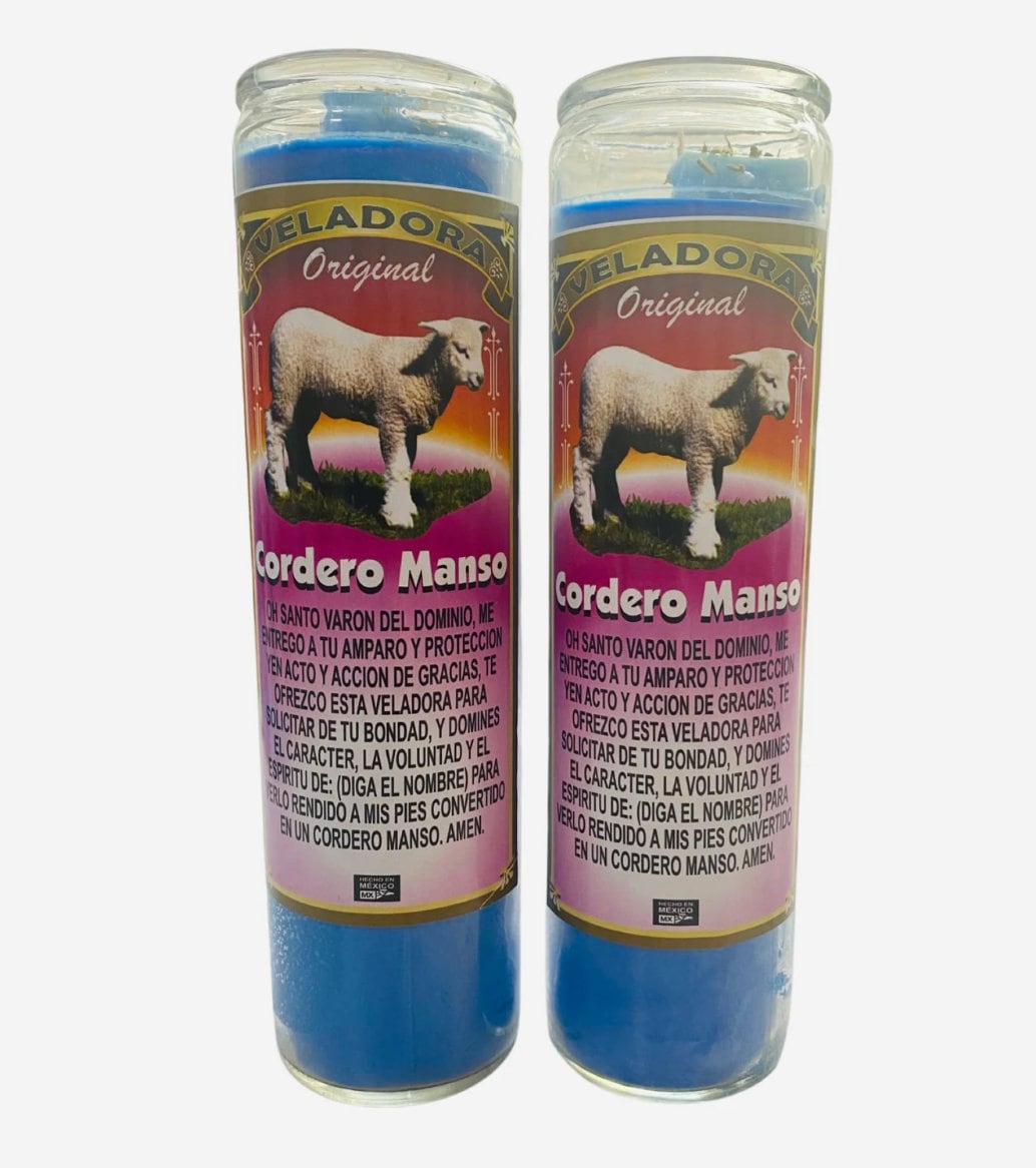 Cordero Manso Veladora, Gentle Lamb Fixed Candle, to Dominate, Para Dominar - Etsy