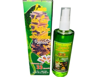 TRIPLE SUERTE con 33 Esencias Perfume Para la Abundancia y Fortuna buena suerte