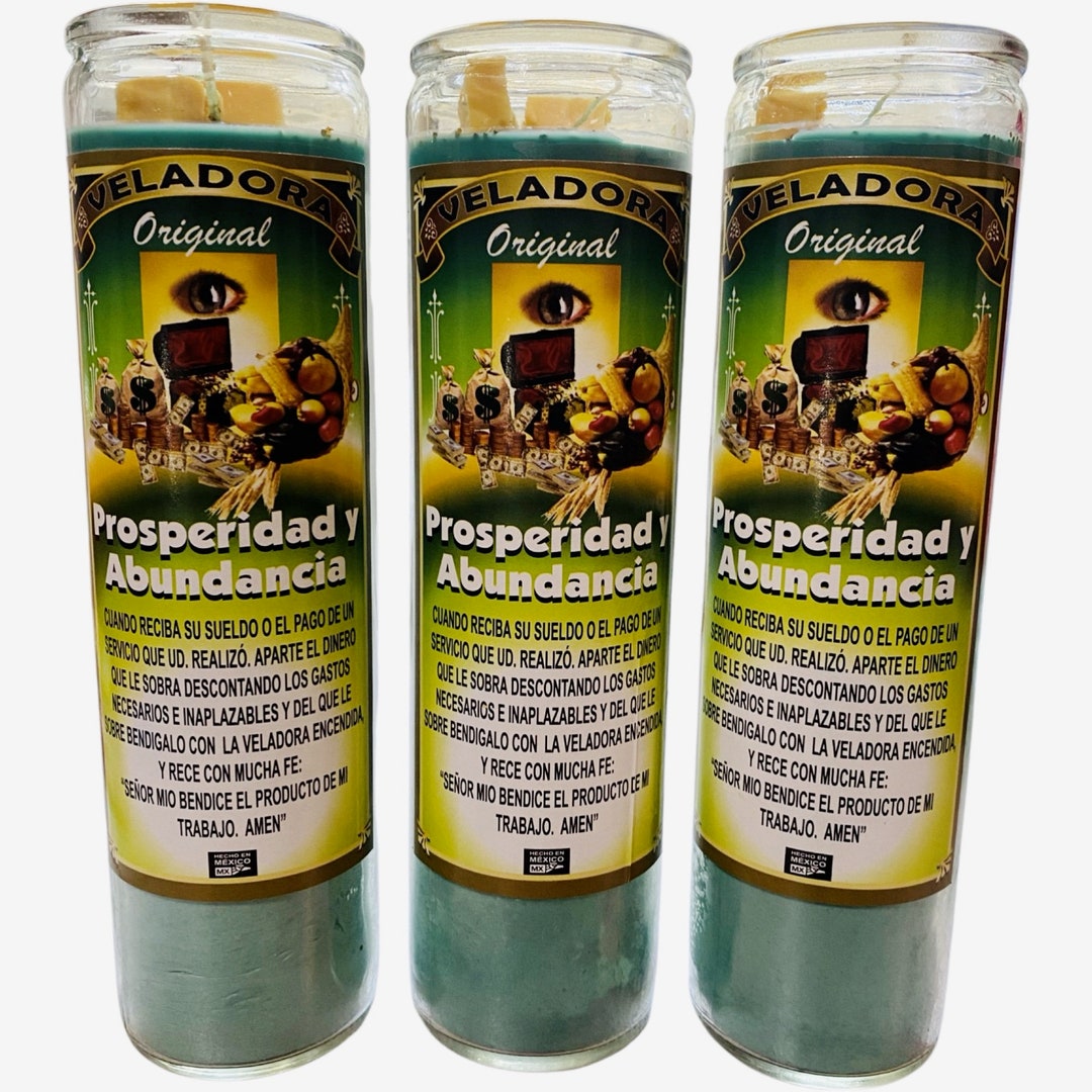 Veladora Prosperidad Y Abundancia Prosperity and Abundance Fixed Candle