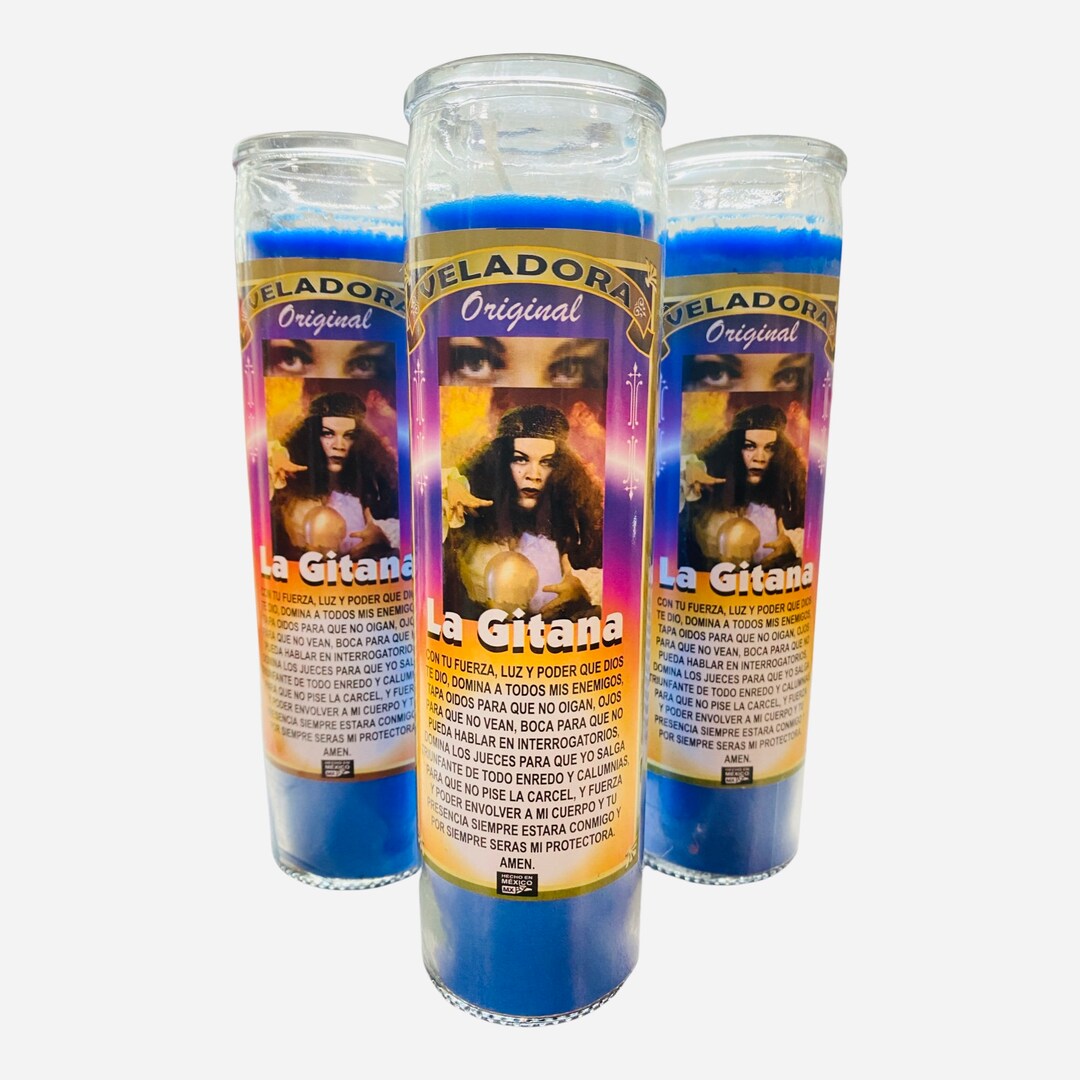 Veladora LA GITANA Court Case GYPSY Court Case Fixed Candle, to Win