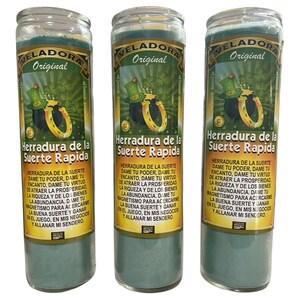 Veladora Herradura de la Suerte Rapida -Fast Luck Horseshoe Fixed Candle