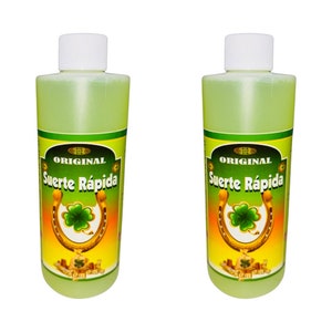 SUERTE RAPIDA Agua Espiritual Para Limpias Dinero Abundancia - Fast Luck Spiritual Water for Money Drawing Abundance