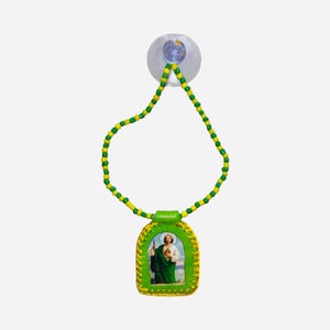 SAN JUDAS TADEO Escapulario Catolico Para el Carro - Saint Jude Scapular Catholic  Car Ornament