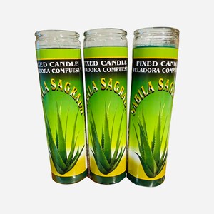 SABILA SAGRADA VELADORA - Aloe Vera Candle