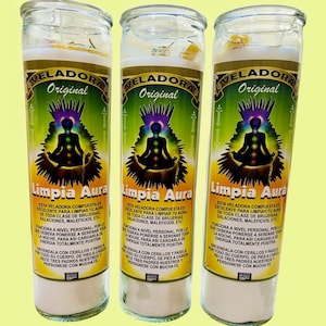 Veladora Limpia Aura - Aura Cleansing Fixed Candle