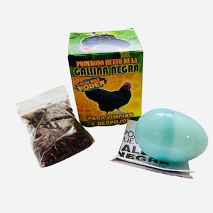 Potente uovo di gallina nera per la pulizia e le frattaglie, rompe la stregoneria e le maledizioni, Evil Eye Remover