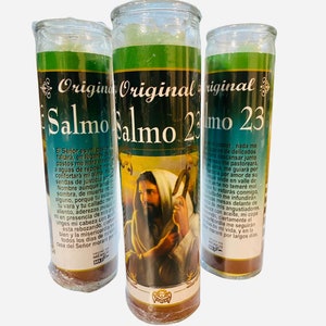 Salmo 23 Veladora, Psalm 23 Candle.