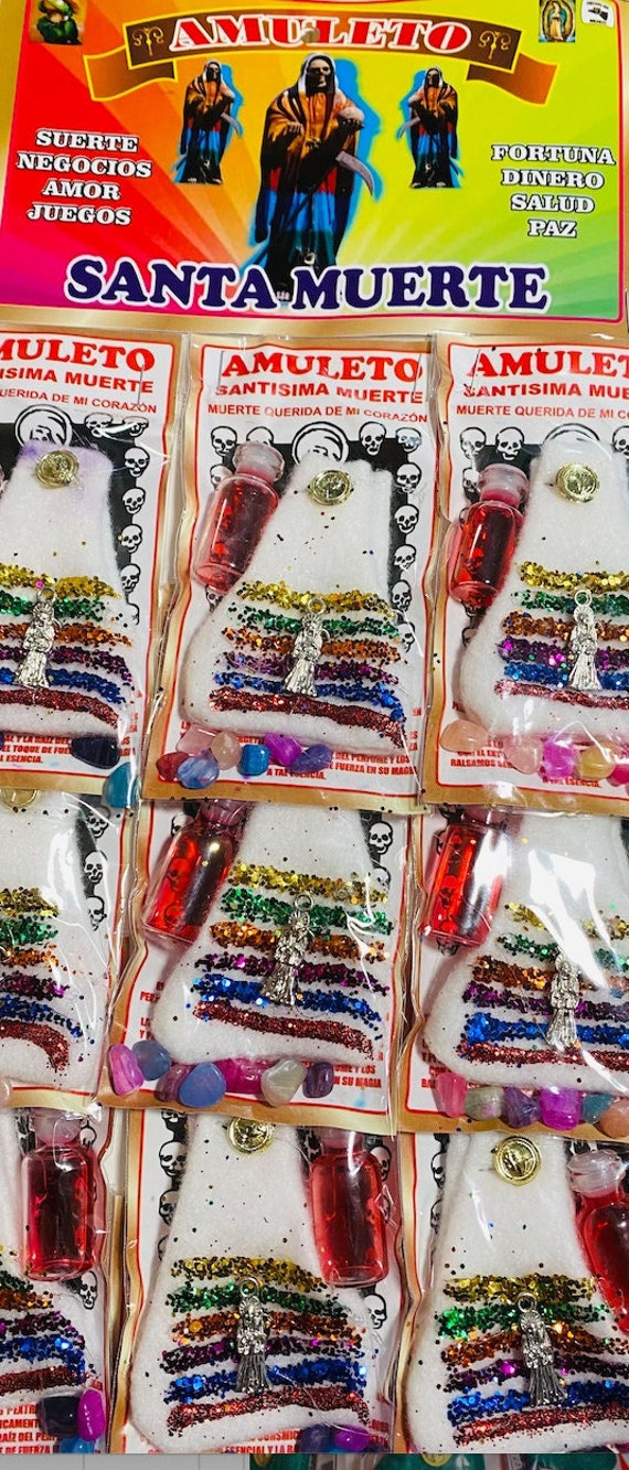 SANTA MUERTE Amuleto Para Suerte En El Amor Juegos Negocios - Etsy SANTA MUERTE Amuleto Para Suerte En El Amor Juegos Negocios - Etsy
