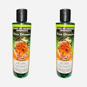 VEN DINERO - Money Come To Me Agua de Colonia Compuesta Espiritual Para Abundancia, Money Drawing Spiritual Water Cologne