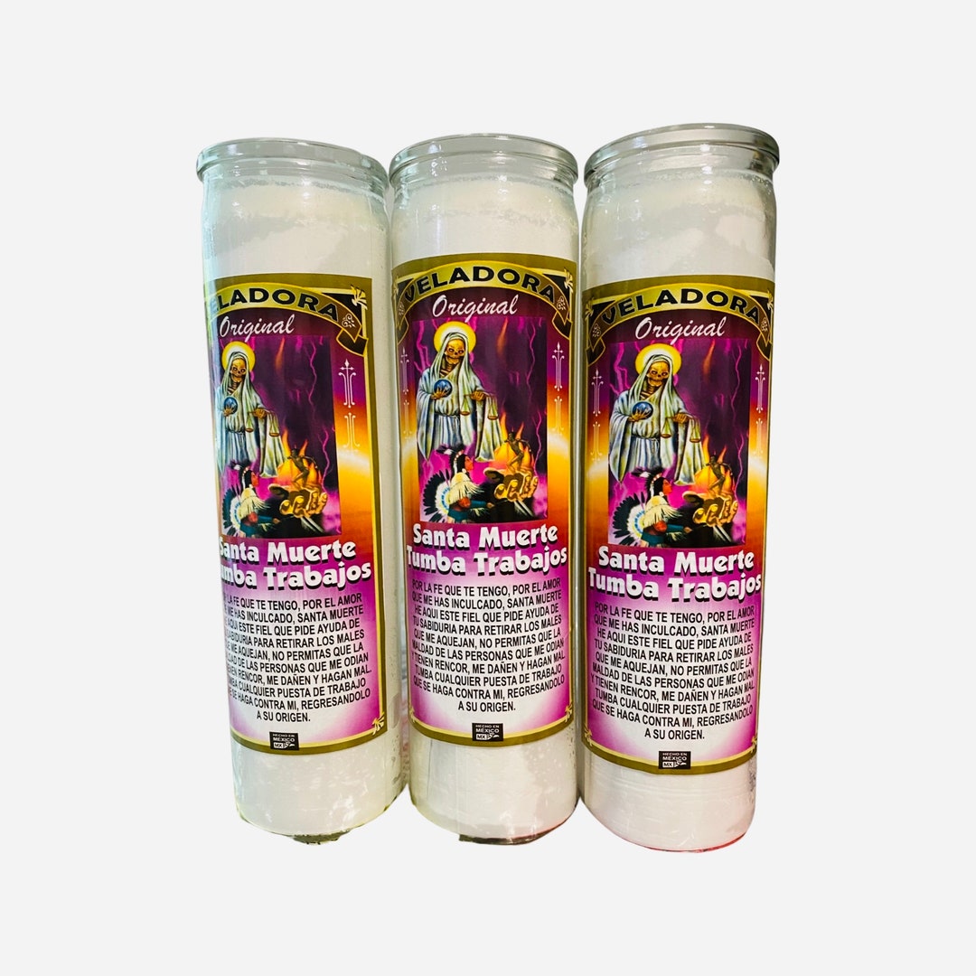 SANTA MUERTE Tumba Trabajos Veladora Holy Death Spell Breaker Candle - Etsy