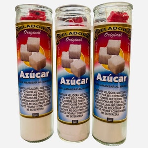 Veladora AZUCAR - SUGAR Fixed Candle, Para dominar al marido, to dominate the husband