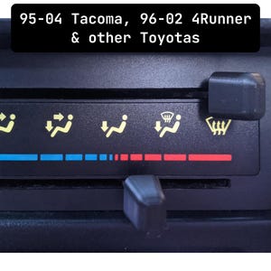 Climate Control Knobs for 95-00 Tacoma (1st Gen) and 96-02 4Runner (3rd Gen)