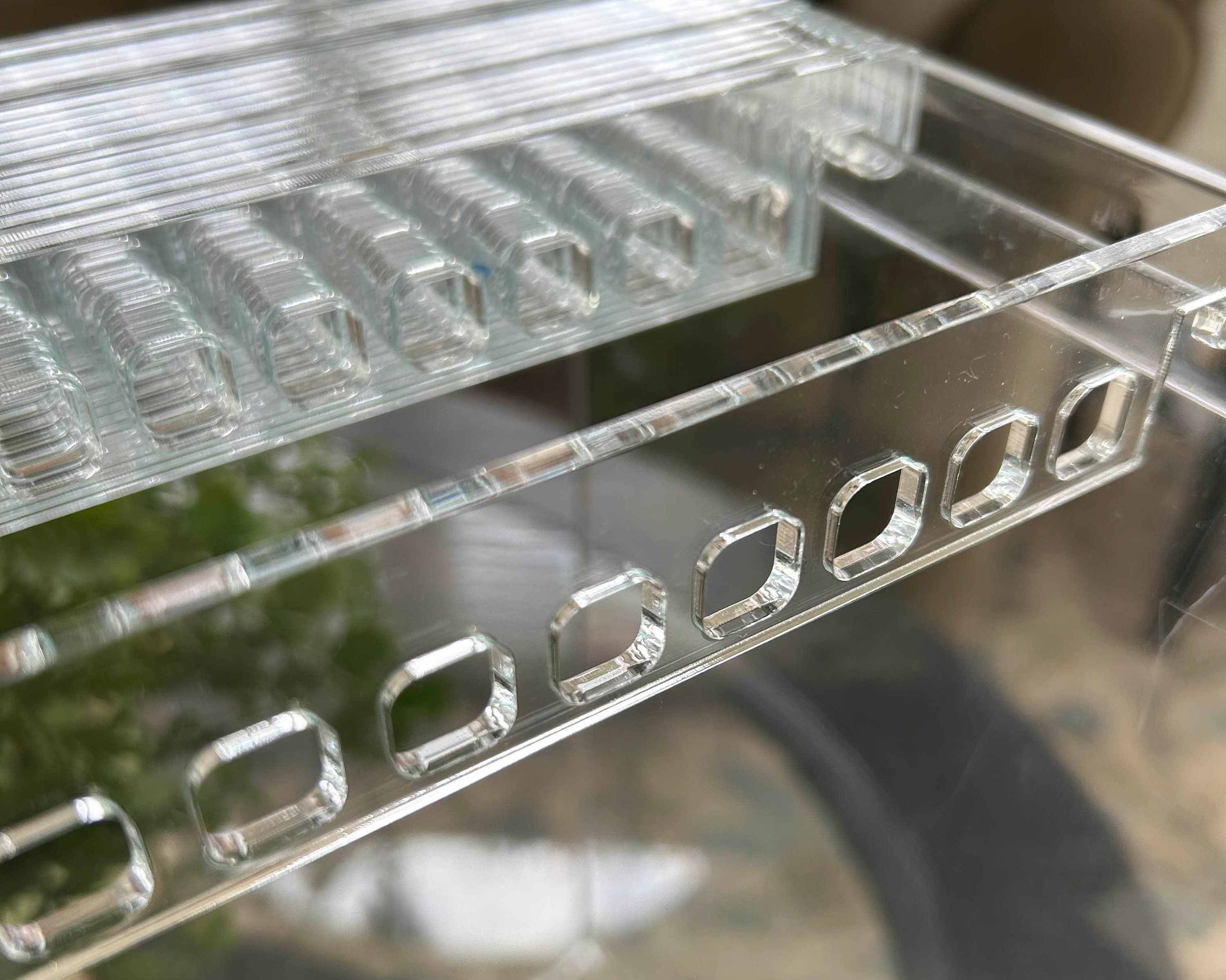 Full Set of 25 Hanging File Thread and Floss Organizer Bars, Clear ...