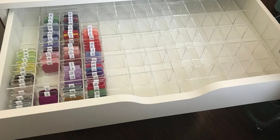 Drawer Dividers Compatible With the Wide Ikea Alex Drawer Unit: Clear  Acrylic 