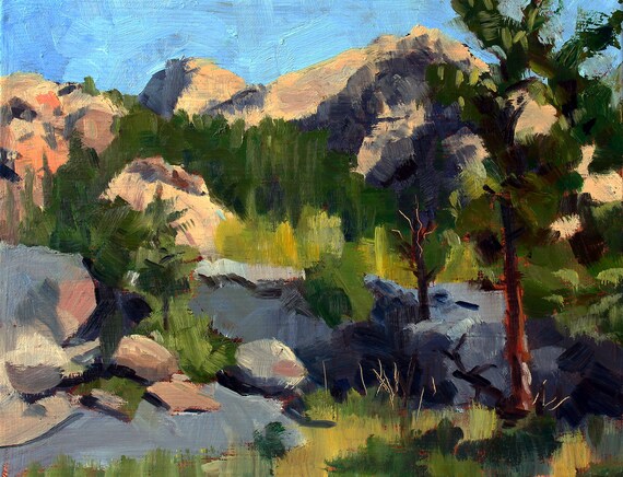 Plein Air at Estes Park Landscape Nature Colorado Art - Etsy Denmark