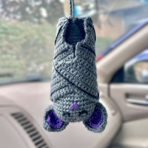 Cute Hanging Upside Down Sleeping Bat Halloween Plushie Crochet Pattern | PDF PATTERN ONLY