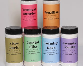 Natural Carpet & Upholstery Deodorizer Powder: Choose Your Scent