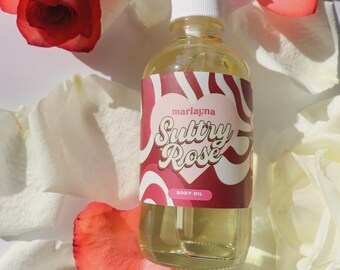 Sultry Rose Body Oil | Organic Hydrating Formula, Massage Oil