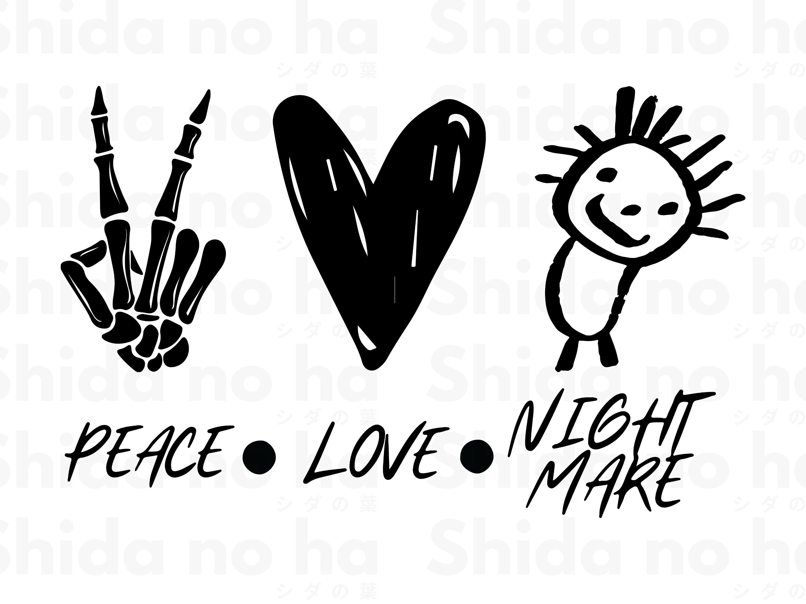 Free Free Peace Love Nightmare Svg 546 SVG PNG EPS DXF File