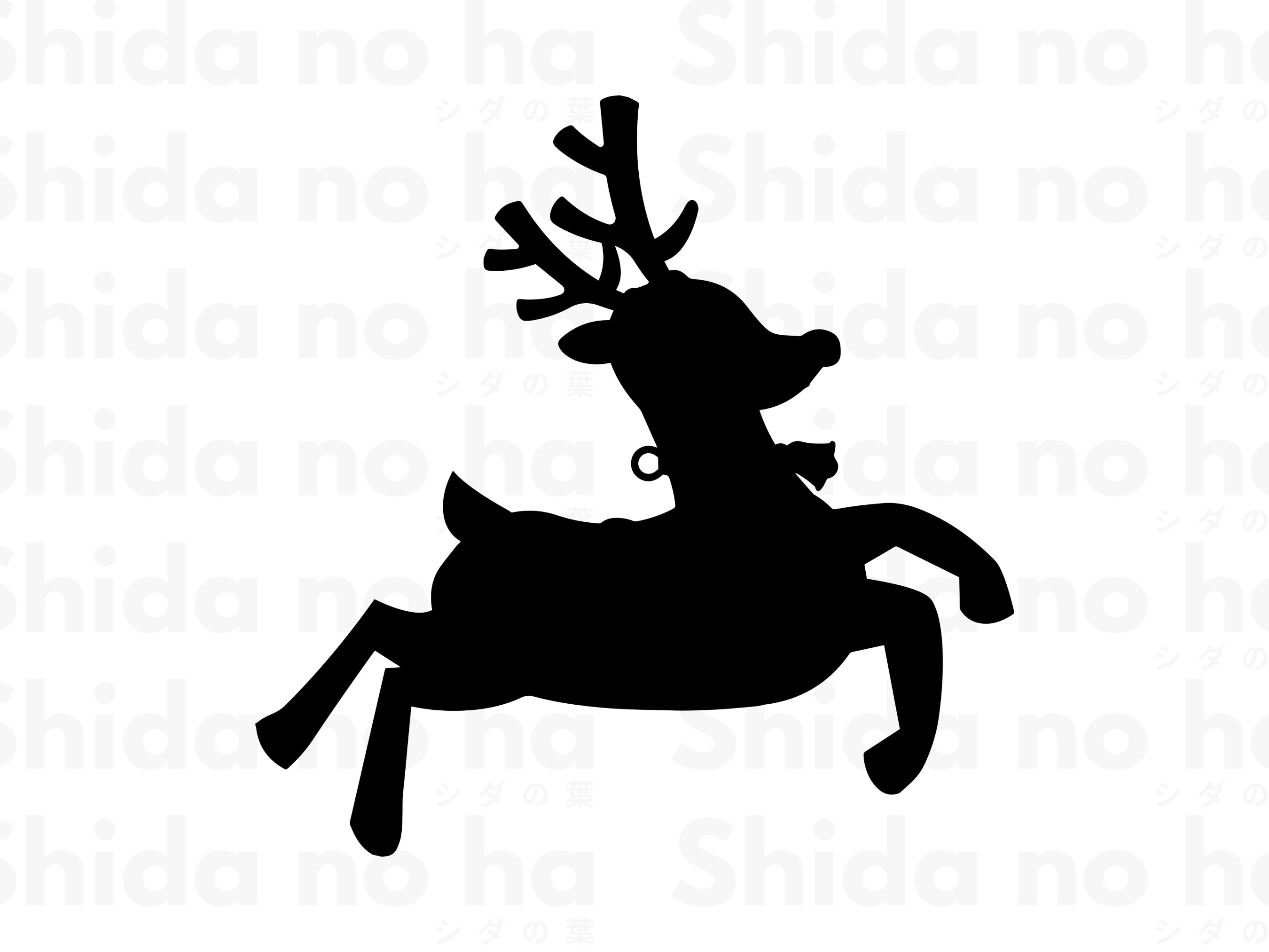 Reindeer Svg Reindeer Ornament Svg Flying Reindeer Svg Etsy