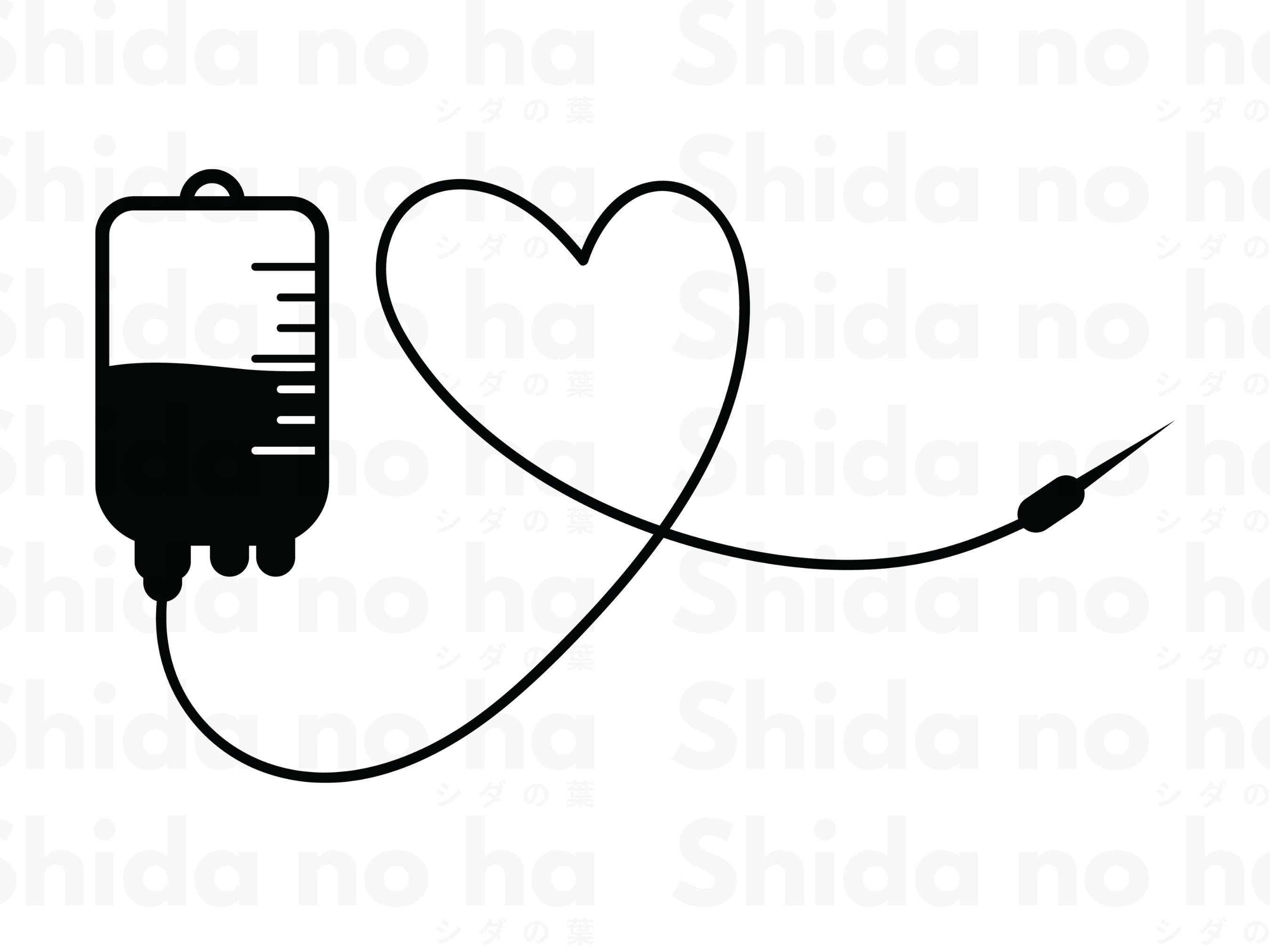 Heart Blood Bag Svgnurse SVG Blood Bag SVG Digital Download | Etsy