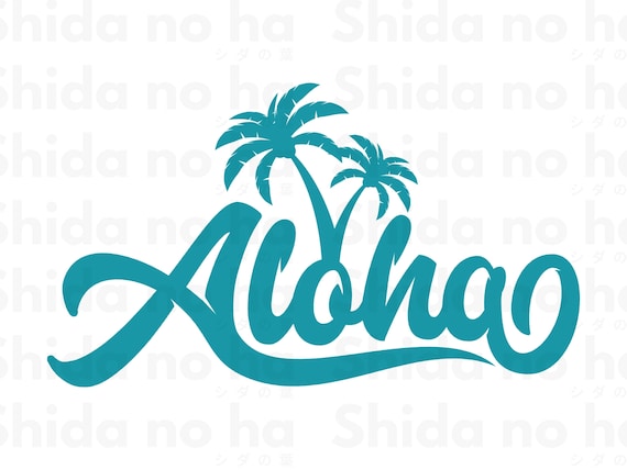 Aloha SVG Aloha Clipart Summer SVG Digital Download - Etsy