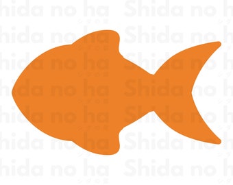 Fish SVG, Goldfish SVG, Tropical Fish SVG, Digital Download for Cricut, Silhouette, Glowforge (includes svg/eps/dxf/png file formats)