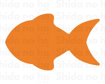 Fish SVG, Goldfish SVG, Tropical Fish SVG, Digital Download for Cricut, Silhouette, Glowforge (includes svg/eps/dxf/png file formats)