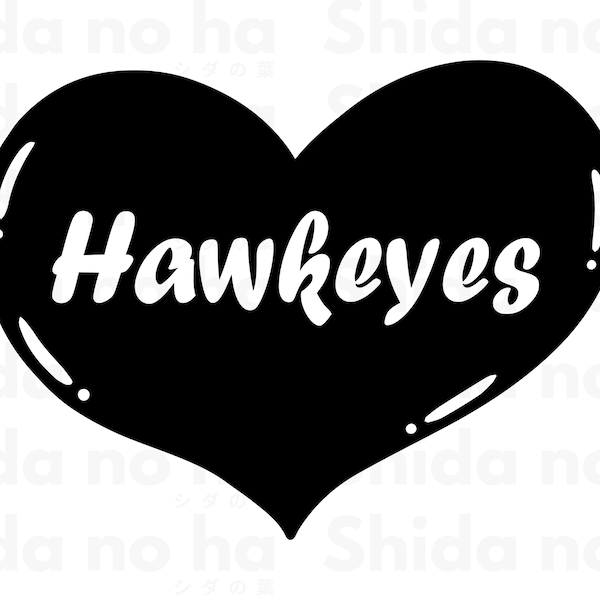 Hawkeyes svg, Hawkeyes heart svg, Hawkeyes cut file, I love Hawkeyes , forest life, Digital Download for Cricut, Silhouette