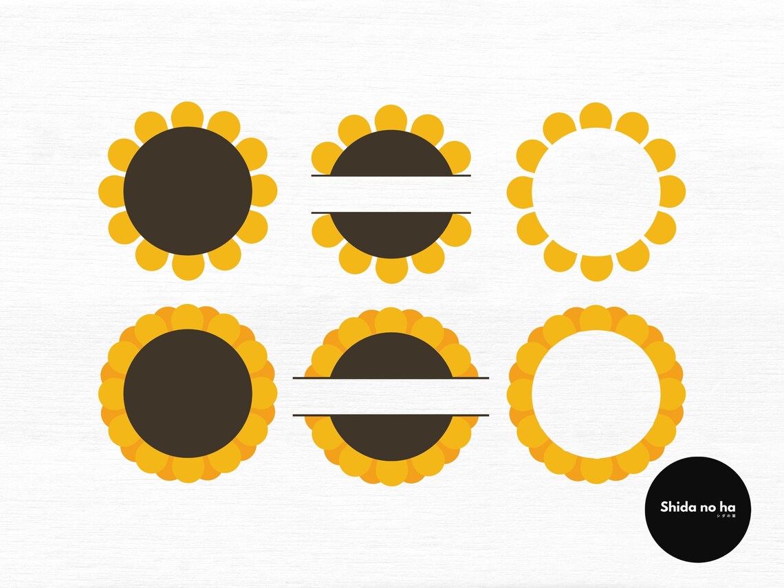 Download Sunflower Svg Sunflower Name Frame Monogram Frame Digital ...